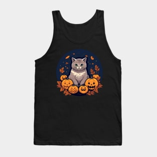 British Shorthair Cat Halloween, Cat Lover Tank Top